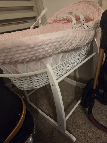 Baby moses basket with stand - with,