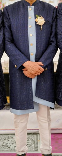 Sherwani jacquard silk indo - sherwani,