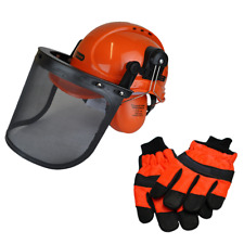 RocwooD Chainsaw Helmet Hard Hat Small Size 8 Gloves