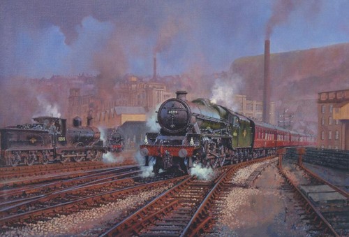 Jubilee steam locomotive - steam,