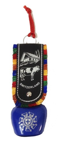 Blue swiss cow bell car - blue,