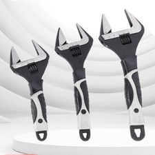 Set Extra Wide Adjustable Wrenches SPANNERS 32-55mm Jaw Capacity Set Tools DIY