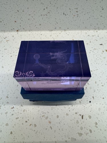 Laser etched crystal - 3d,