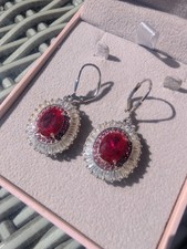 TOVA by Diamonique Drop Ruby &