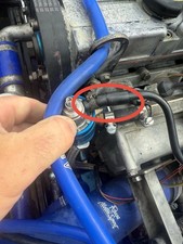 Sierra RS Cosworth Fuel Pipe Reducer Fuel Pressure Regulator Overflow. Original.