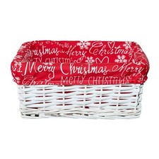 Wicker Baskets Trays Red