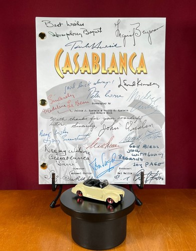 Casablanca script signed - casablanca, signed-