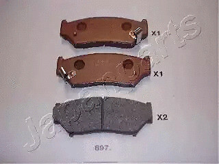 Front brake pad set - front,