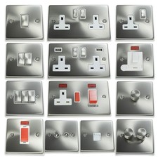 Brushed satin chrome - satin, light
