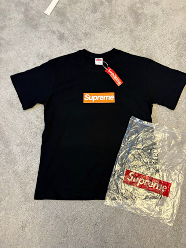 Supreme black box logo - black, graphic