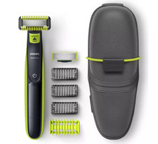 Philips OneBlade Mens Trimmer Wet or Dry for Face & Body Shaver - QP2620