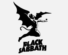 Black Sabbath Car Decal Sticker | Rock Band Vinyl | 6x4" | Black or White