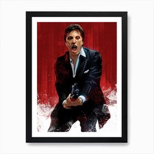 Scarface 11 Art Print Framed