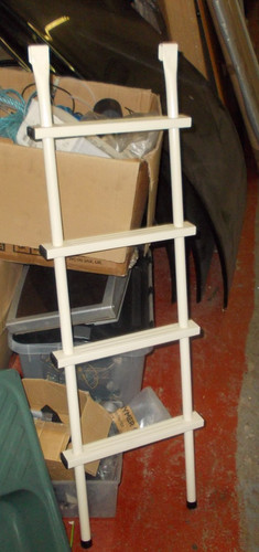 Metal caravan bunk bed - caravan, ladder