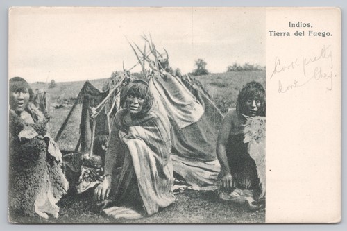 Postcard antique indios - antique,
