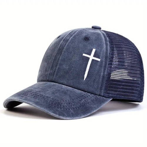 Blue christian cross - christian,