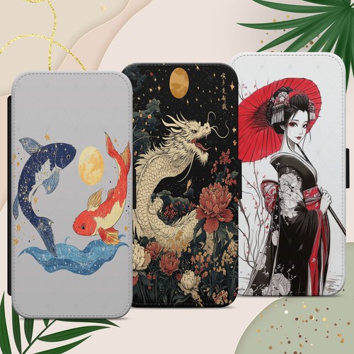 Japanese dragon koi - koi, case