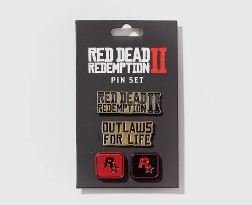 Red dead redemption pin set - red,
