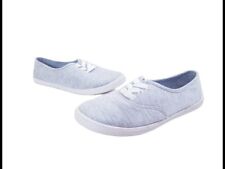 Womens Ladies Grey Low Top