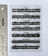Clear rubber stamp music - rubber, notes