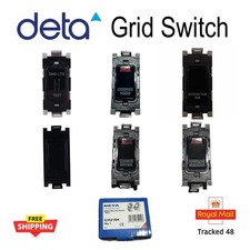 DETA Grid Switch Black 20A DP