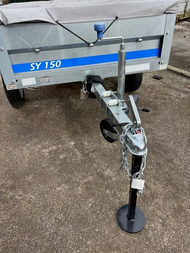 Black security caravan trailer - security,