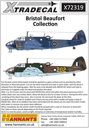 Xtradecal 72319 bristol - xtradecal, 1:72