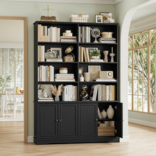 Bookcase Tall Shelves Doors
