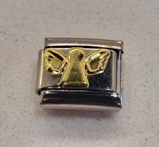 Gold Angel Italian Charm Link 9mm Silver Fits All Italian Charms Bracelet