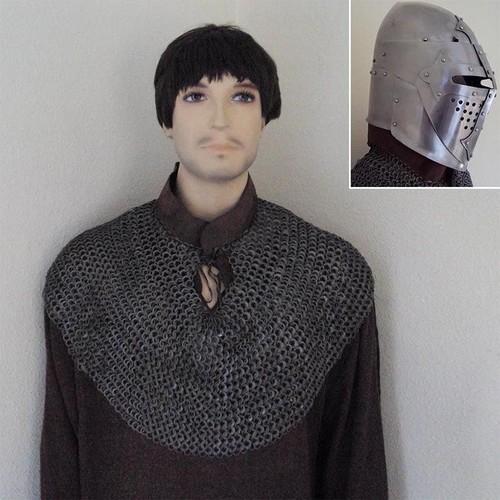 Chainmail aventail mantle - chainmail,