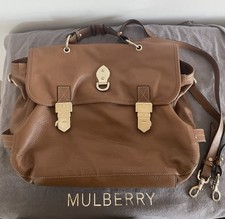 Mulberry Tillie brown ‘oak’ Leather Satchel Bag With Dust bag
