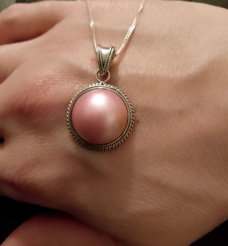 925 sterling silver dyed pink - silver,