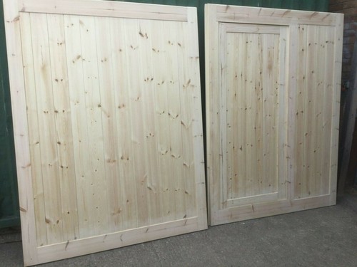 Wooden garage doors high - 7,