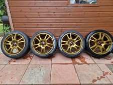 Classic WRX STI Alloy Wheels With Track Tyres - Subaru