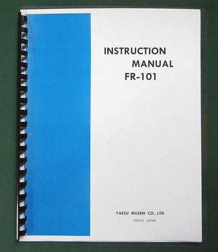 Yaesu 101 instruction - yaesu,