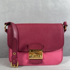 Miu Miu Pink Leather Shoulder Bag Crossbody