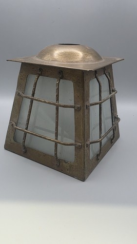 Antique arts and crafts brass - arts,