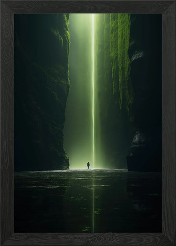 Caverns solitude framed wall - solitude,