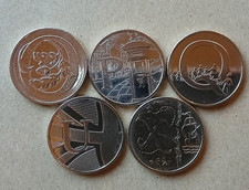 2018 5x Alphabet 10p Coins