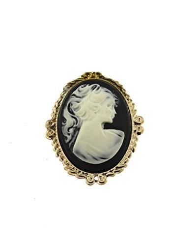 Elegant cameo brooch with - elegant,