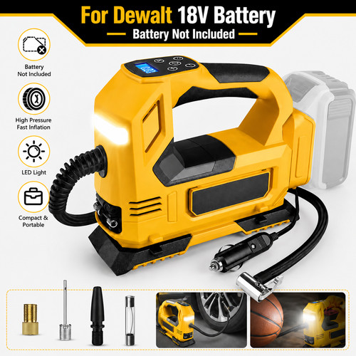 Dewalt cordless tyre inflator - cordless,