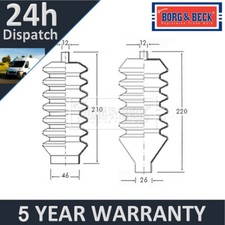 Fits MG Midget Triumph Spitfire Steering Rack Boot Set Front Borg & Beck