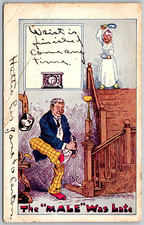 The Male Was Late 1907 Comic