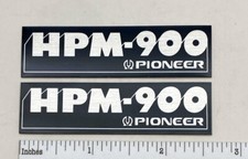 Pioneer HPM-900 Grill Badge Pair Custom Made Aluminum