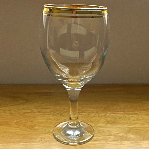 Clear glass stemmed - clear,