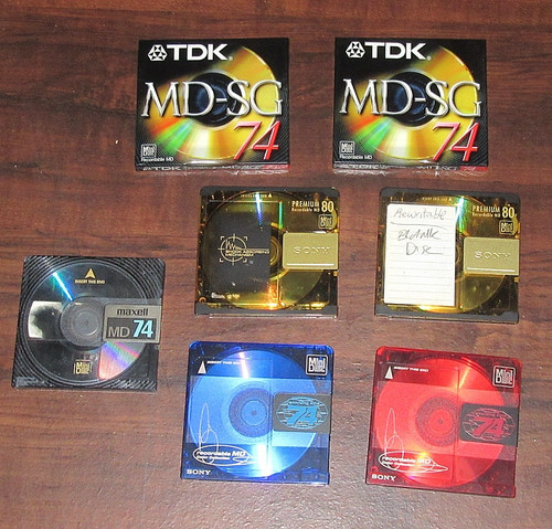 Lot mini disc - of, mini-disc's