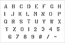 1/2 inch Military Letter and