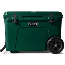 YETI Tundra Haul Wheeled Cooler, Color: Black Forest Green
