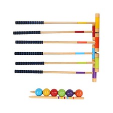 6Pcs Six Player Croquet Set