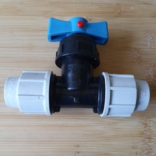 Plasson 20mm stop Tap MDPE water pipe